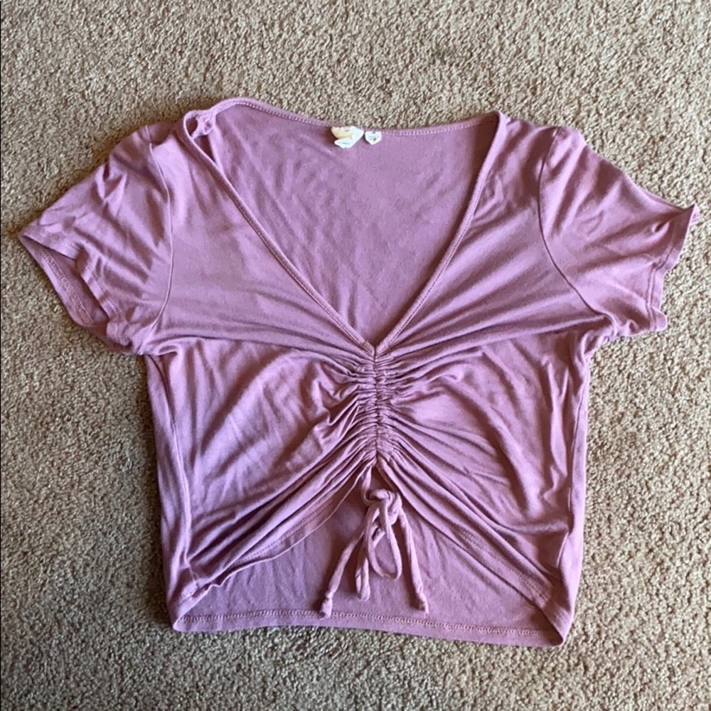 Purple crop top